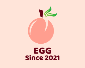 Grocer - Peach Fruit Stall logo design
