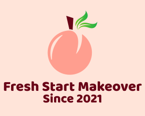 Peach Fruit Stall  logo design