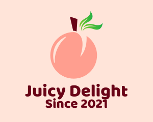 Juicy - Peach Fruit Stall logo design