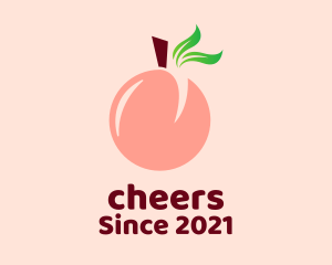 Fresh - Peach Fruit Stall logo design