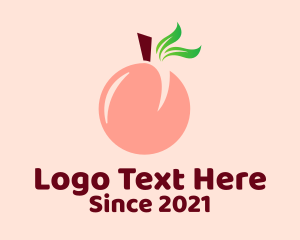 Healthy - Peach Fruit Stall logo design