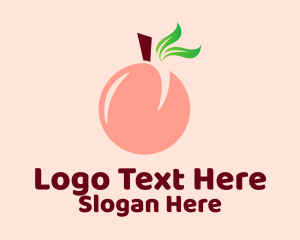 Peach Fruit Stall  Logo