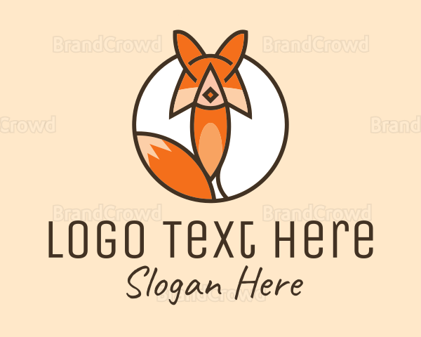 Fox Circle Animal Logo