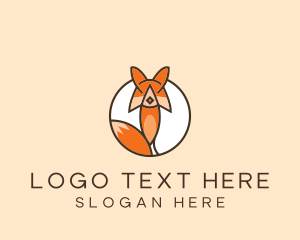 Foxy - Fox Tail Animal logo design
