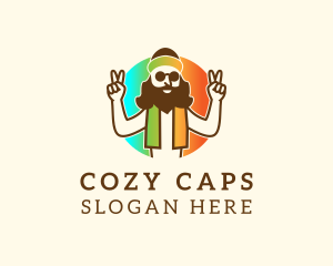 Beanie - Cool Hipster Man logo design