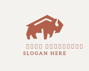 Livestock - Bison Bullfighting Animal logo design