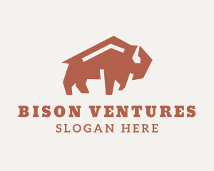 Bison Bullfighting Animal logo design