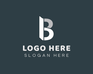 Professional Business Letter B logo design