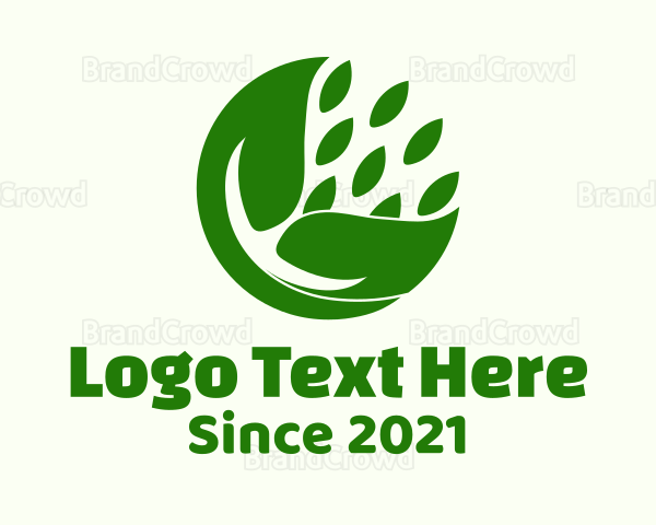 Botanical Leaf Pod Logo