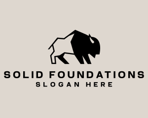 Bison Buffalo Herd Logo