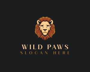 Wild Animal Lion logo design