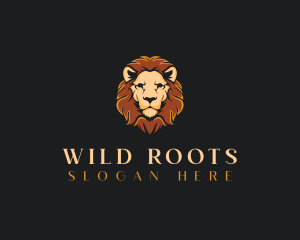 Wild Animal Lion logo design
