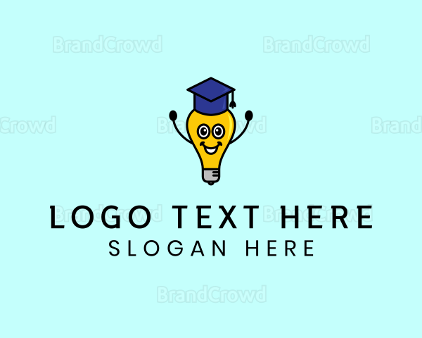 Smart Academic Lightbulb Logo