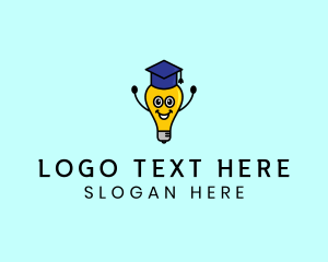 Academe - Smart Academic Lightbulb logo design