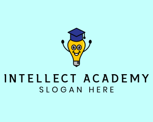 Academic - Smart Academic Lightbulb logo design