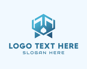 Oxygen - Abstract Geometric Lungs logo design