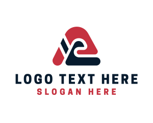 Application - Modern Technology Letter A logo design