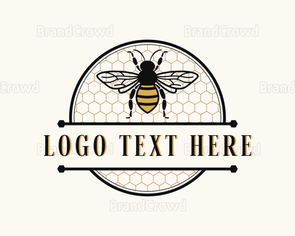 Beekeeper Honeycomb Wasp Logo