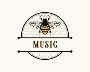 Apothecary - Beekeeper Honeycomb Wasp logo design