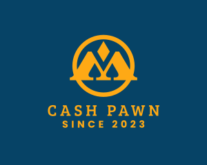Pawn - Premium Diamond Gem logo design