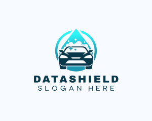 Clean - Droplet Car Cleaning logo design
