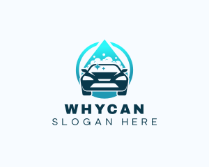 Suds - Droplet Car Cleaning logo design