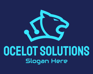 Ocelot - Circuit Tech Wildcat logo design