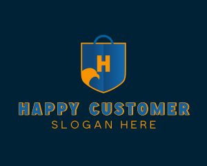 Hawk Shield Shopping logo design