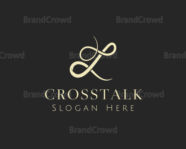 Elegant Cursive Thread Logo
