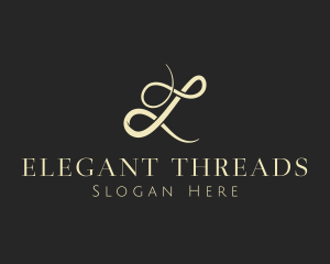 Elegant Cursive Thread logo design