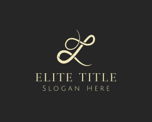 Title - Elegant Cursive Thread logo design