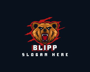 Streamer - Wild Angry Bear Gaming logo design