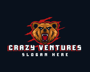 Wild Angry Bear Gaming logo design