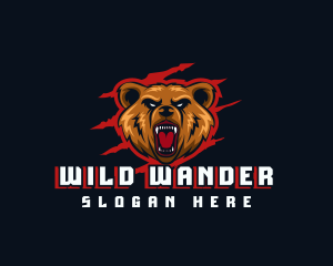 Wild Angry Bear Gaming logo design