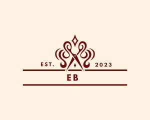 Elegant Scissors Dressmaker Logo