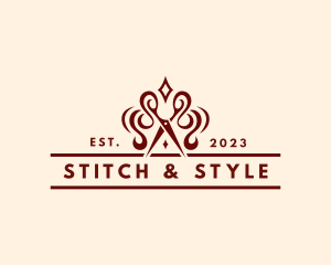 Dressmaker - Elegant Scissors Dressmaker logo design