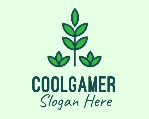 Green Eco Garden Plant Logo