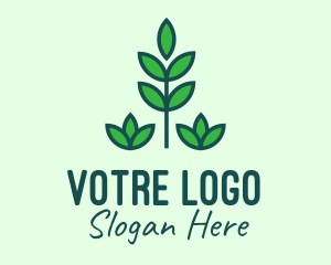 Green Eco Garden Plant Logo