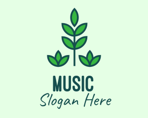 Green Eco Garden Plant Logo