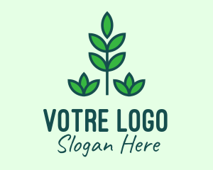 Branch - Green Eco Garden Plant logo design