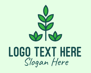 Eco - Green Eco Garden Plant logo design