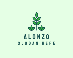 Green Eco Garden Plant logo design