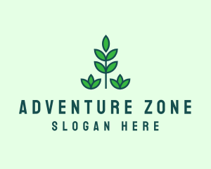 Green Eco Garden Plant logo design