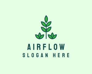 Green Eco Garden Plant logo design