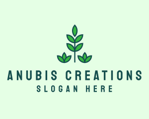 Green Eco Garden Plant logo design