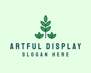 Green Eco Garden Plant logo design