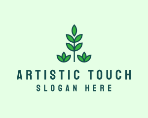 Green Eco Garden Plant logo design