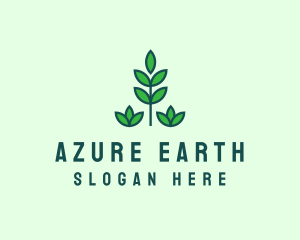 Green Eco Garden Plant logo design