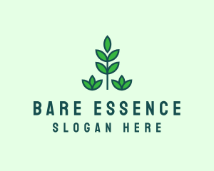 Green Eco Garden Plant logo design