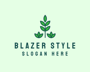 Green Eco Garden Plant logo design